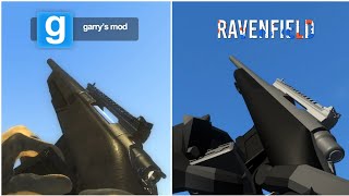 Garry's Mod MW SWEPs vs Ravenfield EA26 Custom Weapons - MW2019 Weapons Reload Comparison