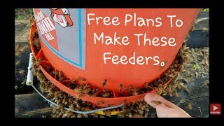 Free Plans How To Make Honeybee Bucket Feeder