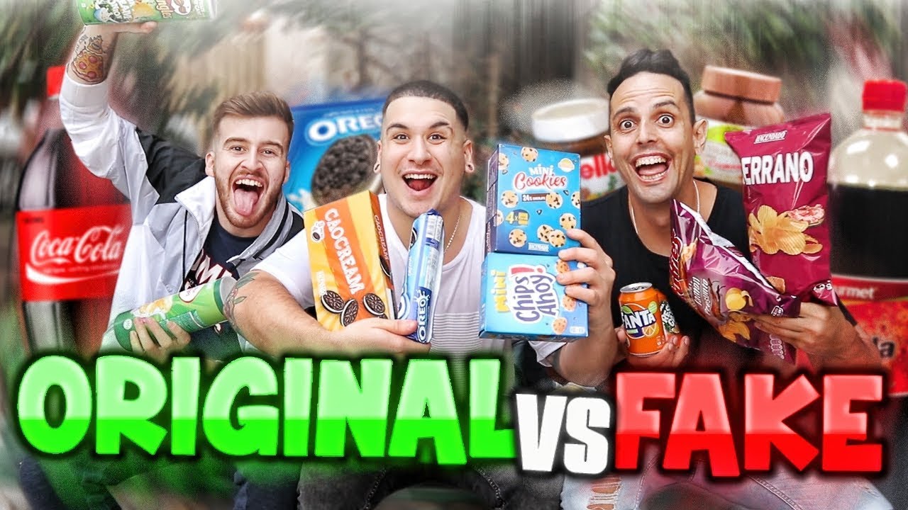 COMIDA ORIGINAL VS COMIDA FAKE ¿LO ADIVINAMOS? // Salcedini