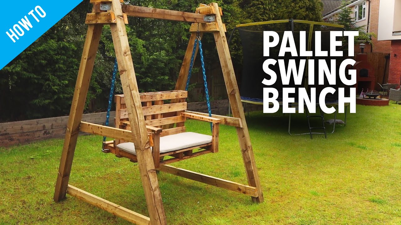 How To Build A Pallet Swing Bench Youtube