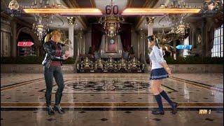 鉄拳8 鉄拳神極ニーナvs制服シャオユウ 軍人ニーナ連続乱射コンボ TEKKEN8