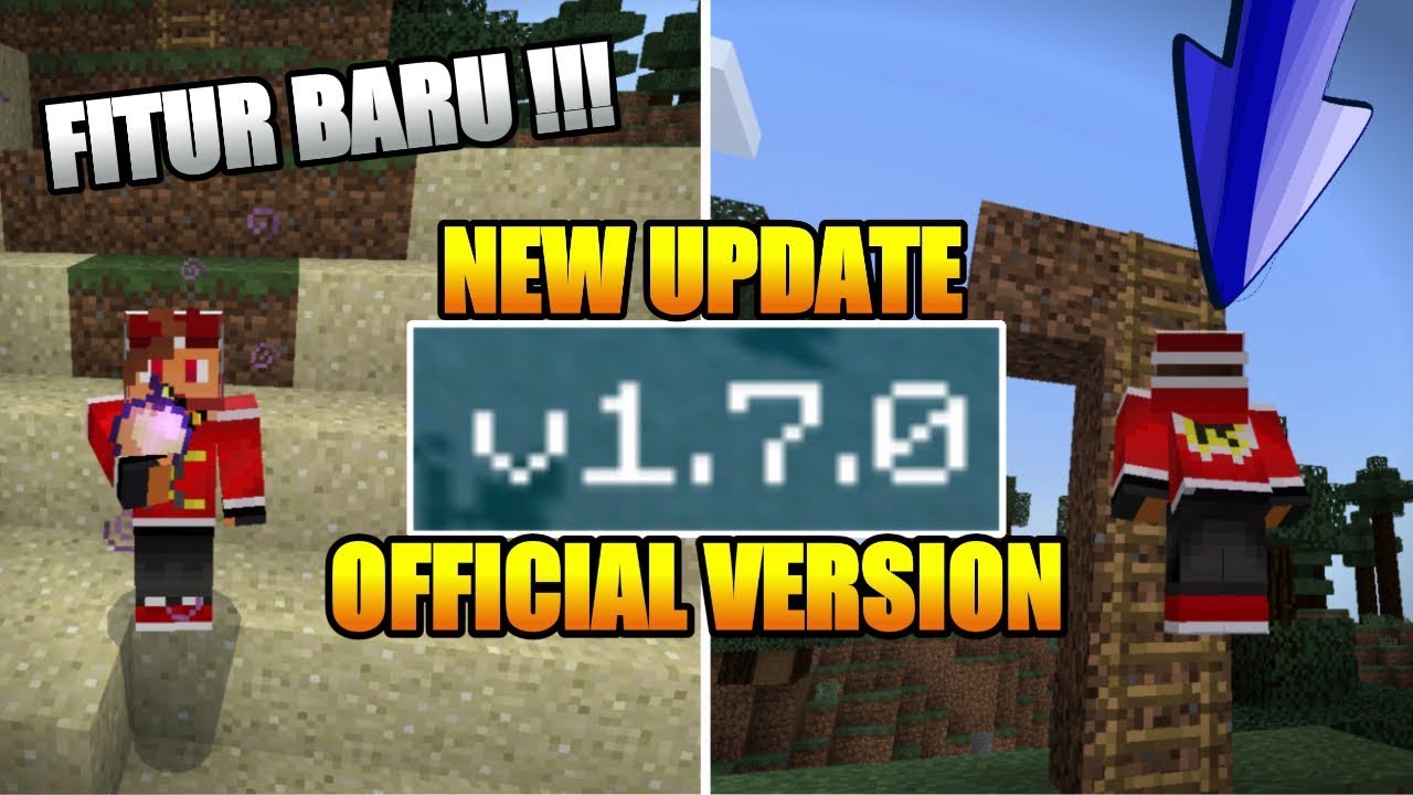 NEW UPDATE !!! MCPE V 1.7.0.13 OFFICIAL - ADA FITUR BARUNYA !!! 😱 - YouTube