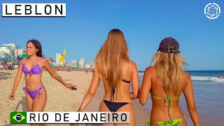🇧🇷 Бразильский Пляж Летом. ☀ Рио-Де-Жанейро: Пляж Леблон. |【4K】Январь 2022 Г.
