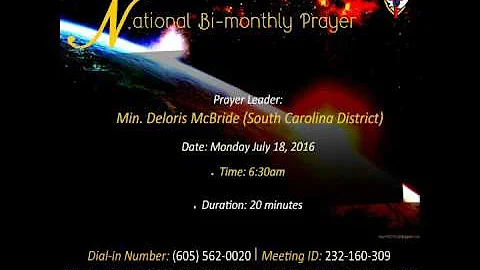 National Prayer 7.18.2016 Min. Deloris McBride