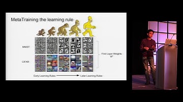 Brian Cheung - Supervised learning of unsupervised local learning rules (Cosyne 2018)