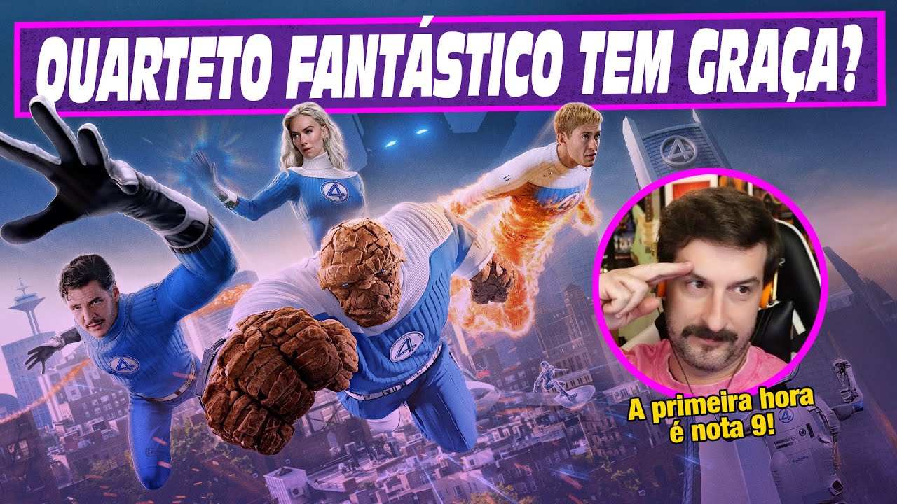 Tentando rir com Quarteto Fantástico Primeiros Passos
