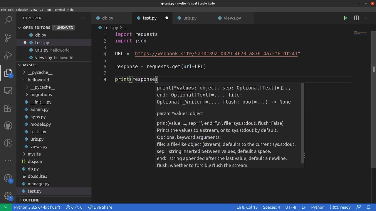 Request library demo in python | Autonise | Django - YouTube