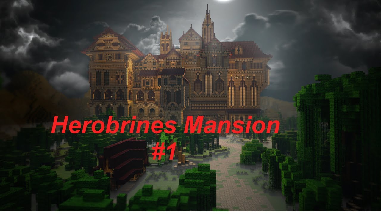 Let's Play Minecraft Adventure map Herobrines Mansion #01 - YouTube