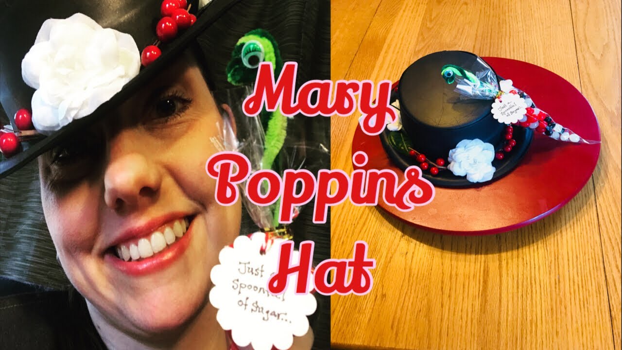DIY Mary Poppins NO SEW hat and candy umbrella 😘 