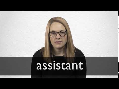 How to pronounce ASSISTANT in British English