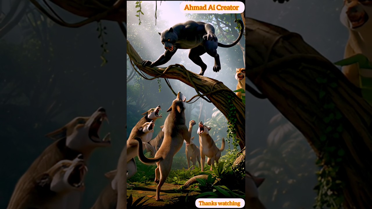 Mowgli vs Hungry Wolves | Bagheera and Bhalu Save the Day 