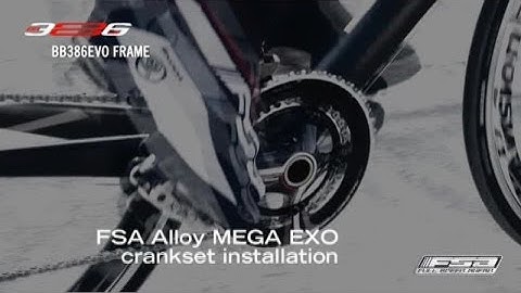 How To Install A MegaExo Aluminium Crankset On A BB386EVO Frame - FSA Road