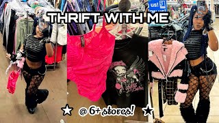 Y2K THRIFT WITH ME in L.A. ♡ thrifting marathon - we went to 6  stores!