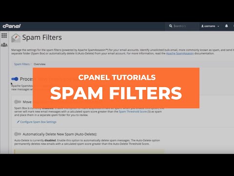 cPanel Tutorials - Spam Filters