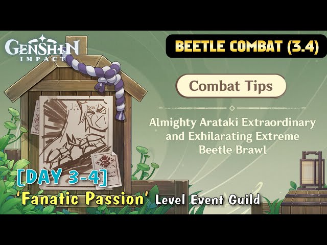 Genshin Impact 3.4 Event - Arataki Extreme Beetle Brawl