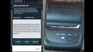 Simple Bluetooth Printer - Command mode demo - #thermalprinter #bluetoothprinter #printerCommand