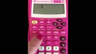 TI30X How to simplify fractions