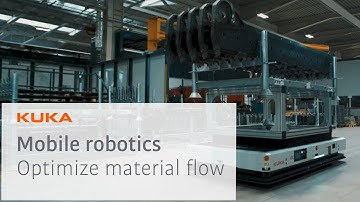 Using mobile robotics to optimize material flow in production