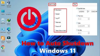 how to auto shutdown windows 11 | shutdown timer windows 11