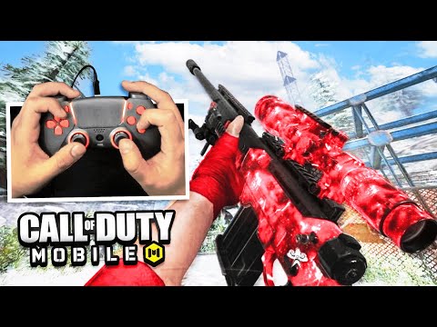 Sniping on COD MOBILE with a CONTROLLER for the first time.. (HANDCAM)