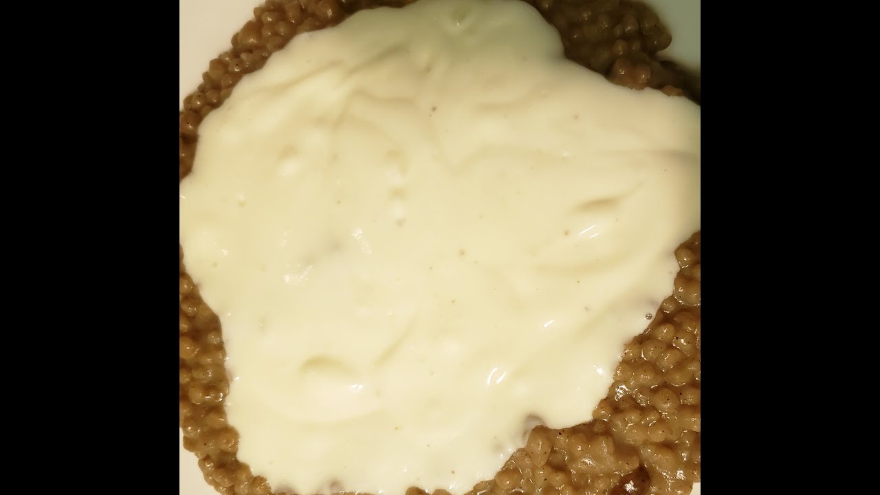 Lakh/Millet porridge with yoghurt YouTube