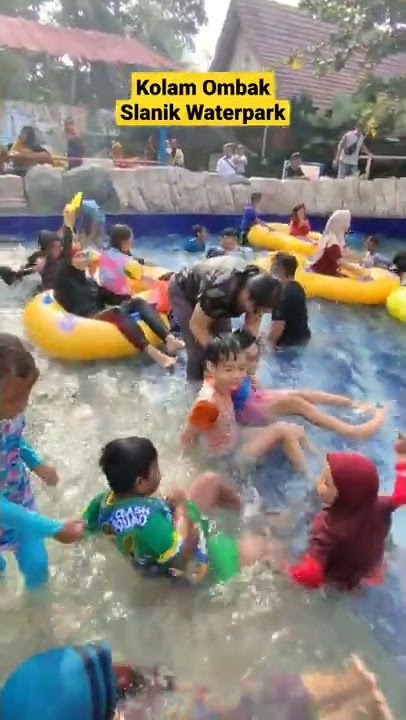 Kolam ombak, wahana favorit di Slanik Waterpark #shorts