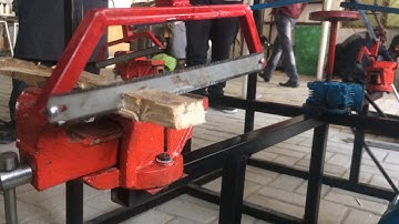 Four Way Hacksaw Machine cutting