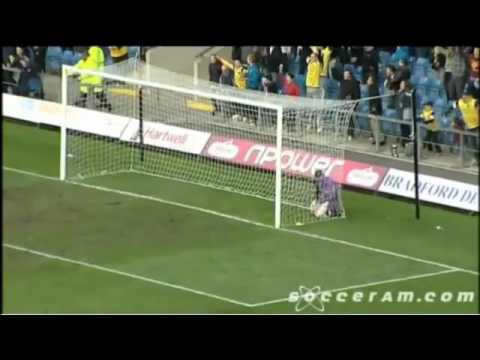 Leven from the halfway line...ish! The Oxford United midfielder's stunning lob is inch perfect.