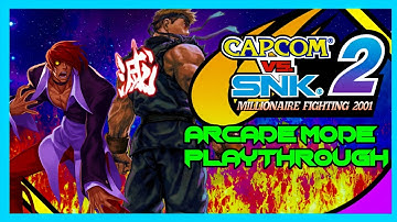 Capcom VS SNK 2: Arcade Playthrough Orochi iori {& The evil Counterparts Team}