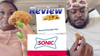 Sonic Review-Cookie Dough Bites-Broccoli Cheddar Tots #vlog #video #review #new #sonic #food #eating