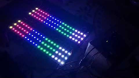 rgb module vu meter base on atmega328p vu mode dot+steam+snow effect and auto standby mode