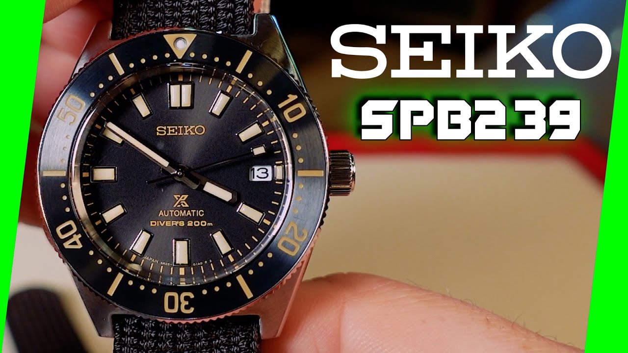 Seiko SPB239 Diver's Watch Full Review - The 1965 Inspired Beauty - YouTube