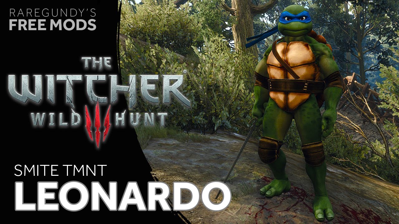 The Witcher 3 Mod - Play as Smite TMNT Leonardo