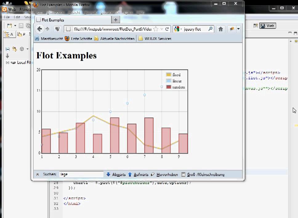 Flot Chart Example Code