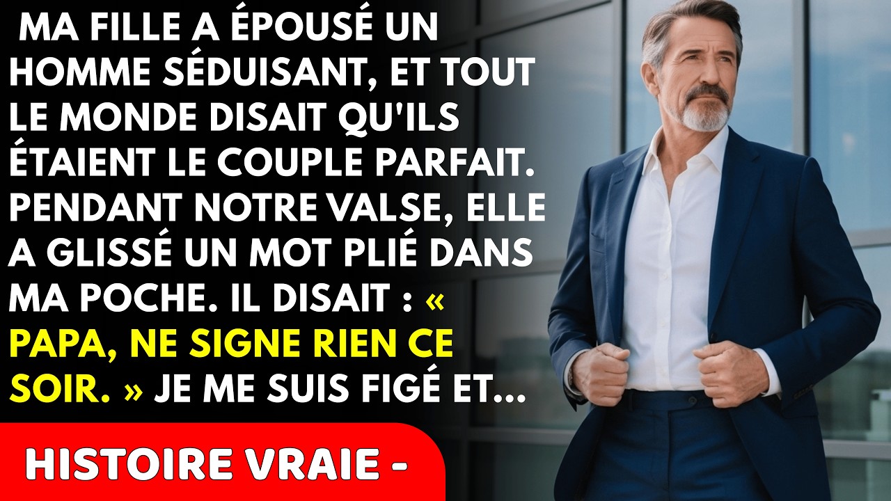 Pendant la Valse du Mariage, Ma Fille a Glissé un Mot dans Ma Poche qui Disait : « Papa, N...