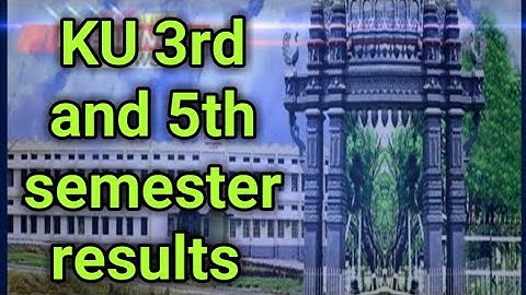 Kakatiya University (KU) 3rd and 5th semester results updates 2021!! Sai educational channel!!
