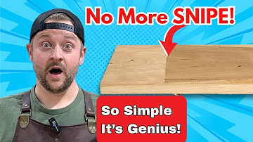 The Simple Way to Avoid Planer Snipe / Basic Woodworking