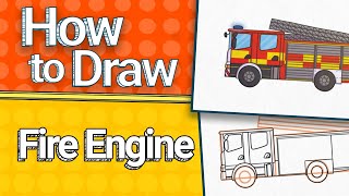 How to Draw a Fire Engine Fun Easy Drawing Tutorial for Kids Twinkl Kids TV