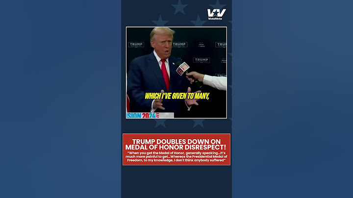 Trump Disrespects the Medal of Honor and Veterans' Sacrifice—Praises Donors. Where Are Republicans?!