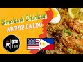 A bbq twist to the filipino comfort dish arroz caldo