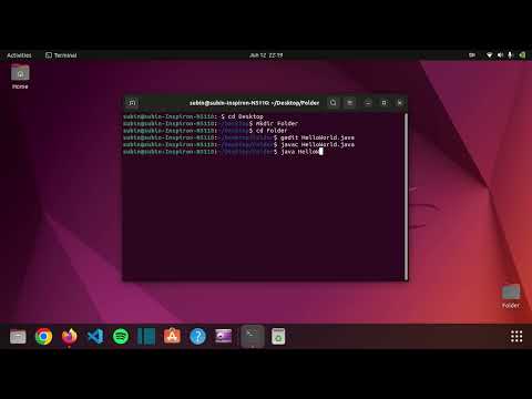 How to run Java file using Terminal in Linux Jammy Jellyfish