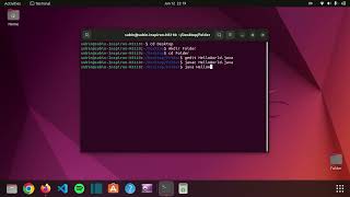 How to run Java file using Terminal in Linux Jammy Jellyfish
