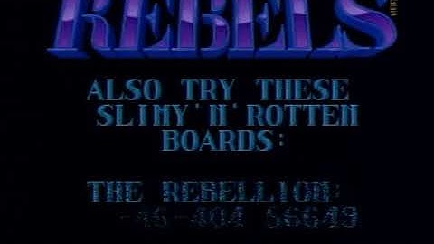 Rebels - Mini BBS Intro (Amiga - 1991)