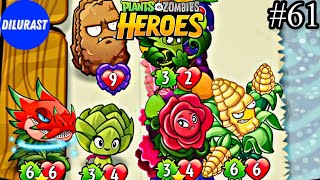 Plants vs. Zombies Heroes #61 WALKTHROUGH! VIDEO GAME ONLINE! GAMEPLAY! GAME CHANNEL @dilurast