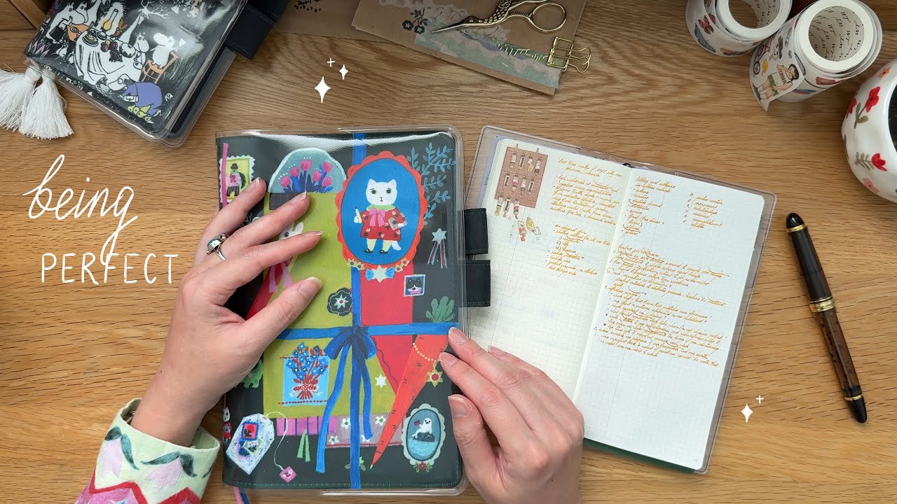 избавляюсь от перфекционизма с помощью ведения дневника ✿ принимаю свои уродливые страницы