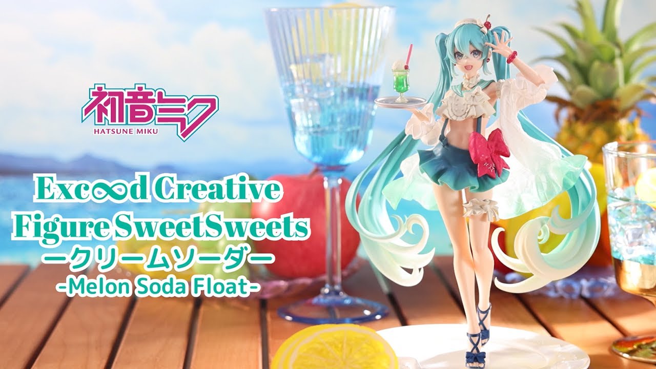 Hatsune Miku Exceed Creative Figure -Hatsune Miku Sweet Sweets Series Melon Soda Float-