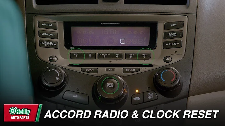 How To: Reset the Radio and Clock in a 2003 to 2007 Honda Accord