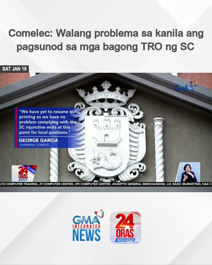 Comelec - Walang problema sa kanila ang pagsunod sa mga bagong TRO ng SC | 24 Oras Weekend