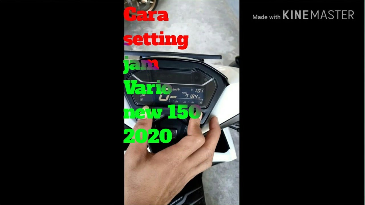  Cara  mengatur jam motor  Vario  150 new YouTube