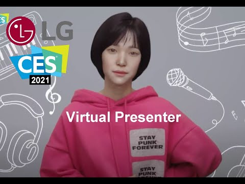 LG CES 2021- Reah Keem - Virtual CG Presenter